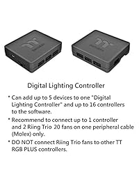 Thermaltake RIING - Ventilador LED ultra silencioso para ordenador de alto flujo de aire