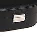 Vlando Small Travel Jewelry Box Organizer Mirrored Case for Rings Earrings Necklace, Gifts for Girls (Black)