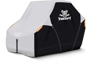 Tokept UTV Cover, All Weather Protection Heavy Duty Oxford Cloth Outdoor Waterproof Storage UTV Side by Side Cover, 2-3 Seate