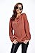 Apparel Women's Long Sleeve Lace Up Knit Pullover Sweater Dress Top