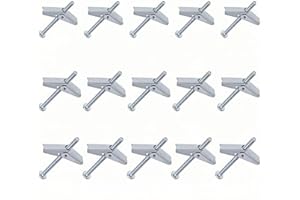 Jindizi Toggle Bolt and Wing Nut Kit, 1/8" 3/16" 1/4", Bolts Wall Anchors Toggle Anchors Drywall Screws for Drywall Hanging H