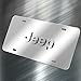 Pilot Automotive LP-130 Stainless Steel 3-D License Plate (ABS Plastic Decal, Officially Licensed Jeep)
