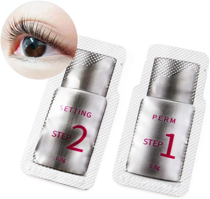 Allbesta Eyelash Perming and Fixation Agent Kit Professional Makeup Set For Eye Lashes Curling Lift Curler Perm Safe Tool