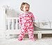 Gerber Little Girls' Toddler 2 Pack Blanket Sleepers, Elephant, 3T