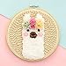 Yamix DIY Latch Hook Kits for Kids Beginner, Rug Hooking Rug Crafts Knitting Embroidery Kit Punch Needle Starter Kit with Punch Needle Colorful Yarn Pattern Preprinted