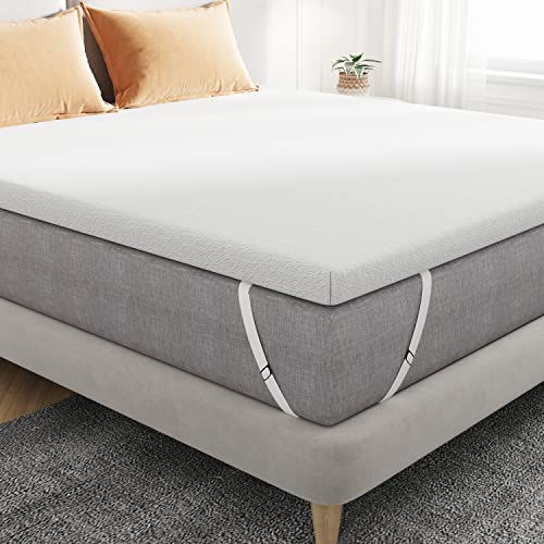 Sweetnight XL Twin Mattress Topper, 2 Inch Cooling Gel Infused Foam