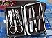 edealing 1 Set Gorgeous Men Manicure Grooming Set Kit Nail Clipper Leather Case Great Gift