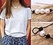 White Pearl Choker Necklace with Three Beads on Genuine Leather Jewelry for Women 16