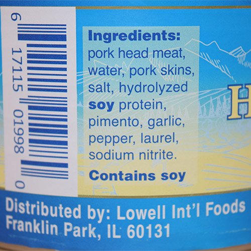 Lowell Foods Canned Pork Headcheese 400g