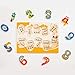 ROBOTIME Colorful Wooden Number Peg Puzzle Smooth Easy-Grab Peg Puzzle Game Valentines Day Gifts for Toddlers 1 2 3 Years