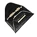 Jubileens Women Glitter Sequins Handbag Party Evening Envelope Clutch Purse Wallet (Black)