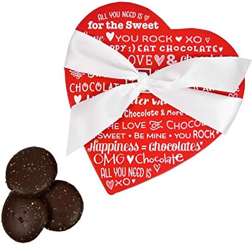 Happy Mothers Day Gift Salted Caramel Chocolates in a Heart-Shaped Box
