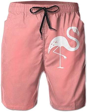 Pink Flamingo - Men's Swim Trunks Casual Boardshort