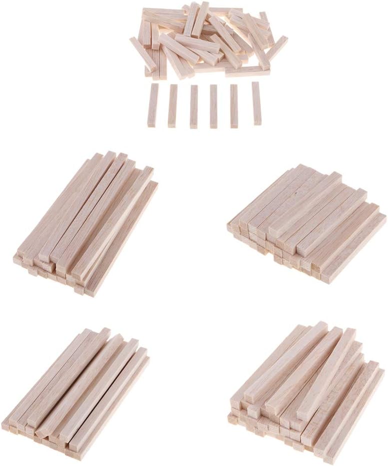 sharprepublic Clavija De Varilla De Palo De Madera De Balsa Cuadrada