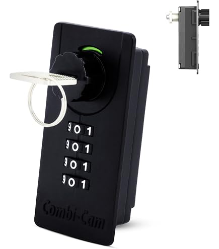 Serrure à Came 19mm – 3 Cadrans Code, Cylindre 20mm, Noir, Uxcell, Pour Armoire Ou Tiroir