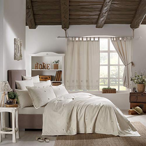 Stanley Hamilton Hisar Cottage Collection Bedspread/Bedding Set, Comforter, Coverlet Full Size Bed set with Pillow Cases (Single/Double/King and Super King)