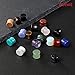 Evevil Wood Mixed Stone Ear Plugs Ear Gauges Double Flared Saddle Stretching Gauge Expander (18 Pairs/36 Pieces,00g-14mm)