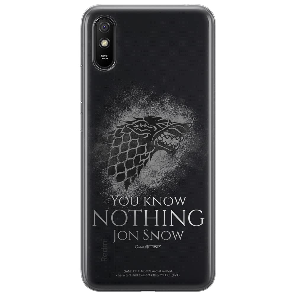 ERT GROUP mobile phone case for Xiaomi REDMI 9A original and officially Licensed Game of Thrones pattern 020 optimally adapted to the shape of the mobile phone, case made of TPU