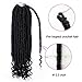 Gx Beauty 3Pcs/Lot Straight and Curly Faux Locs Goddess Locs Crochet Hair 16Inch Synthetic Crochet Braiding Hair Extensions 24Roots/Pcs(#1B)