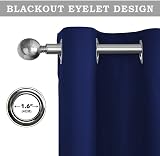 Aspire Homeware Blackout Curtains 90x72 Navy Thermal Insulated Eyelet view 7
