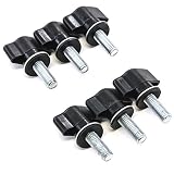 Red Hound Auto 6 Quick Removal Screws Hardware for 2007-2018 Compatible with Jeep Wrangler JK Hard Top Quick Release Fastener Kit for HardTop