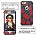 Digital Hutty 3 in 1 Shockproof Heavy Duty Full-Body Protective Cover for Apple iPhone 6 Plus,iPhone 6S Plus (Flower Red)