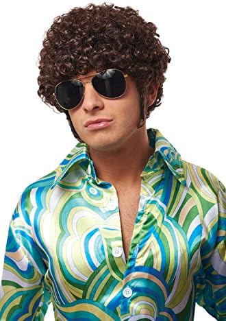 Costume CultureMen's That 70's Guy Wig Adult Costume, Brown, N/A
