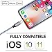 iPhone Charger, YUNSONG 4.2A 21W Dual Port Travel Power Adapter with Nylon Braided Lightning Cable 6FT 2PACK USB Data Sync Charging Cord for iPhone X/8/7/6S/Plus/5S/SE/5C/iPad Air/mini