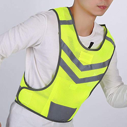 VGEBY1 Sport Vest, Breathable Polyester Mesh Reflective Vest for Running Cycling Walking
