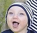 L'ovedbaby baby girls Organic Cotton infant and toddler hats, Navy/White, 3-6 Months US