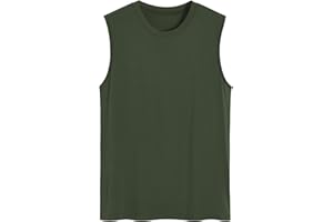 Latuza Men's Bamboo Viscose Sleep Tank Top Sleeveless Pajama Shirt