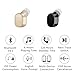Mini Bluetooth Earphone, Invisible Wireless Headphone in-Ear Earbud with Microphone, 16 Hours Playing Time Earpiece Car Headset USB Charger for iPhone Samsung Smartphone (Nude)