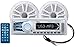 BOSS Audio Systems MCK1308WB.6 Receiver Speaker Package, Bluetooth, MP3 USB SD AM FM Marine Stereo, Detachable Front Panel, Wireless Remote - - no CD DVD, 2 6.5 Inch Speakers, Antenna