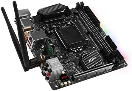 Amazon Com Msi Performance Gaming Intel Z270 Ddr4 Hdmi Usb 3 Mini Itx Motherboard Z270i Gaming Pro Carbon Ac Computers Accessories