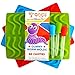 3 Pack of 60 Pieces Gooj New Gummy Worm LFGB, BPA Free Silicone Mold Candy Molds With Printed Recipe Plus 3 Droppers 100% Pure Silicone Chocolate molds and Ice Tray
