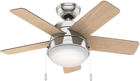 Hunter Tarrant 36 In Led Indoor Brushed Nickel Ceiling Fan