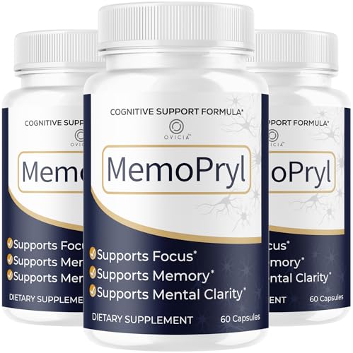 (3 Pack) Memopryl Capsules - MemoPryl Support Advanced Formula, Daily Memo Pryl Pills All Natural Ingredients Premium Formula Vitamins for Overall Health & Wellness Reviews, 180 Capsules for 3 Months