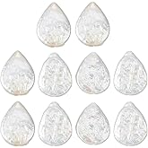 Hobbspring 10Pcs Natural Baroque Pearl Beads 18x14mm Teardrop Freshwater Pearl Beads Irregular Pearl Loose Bead Seashell Color Spacer Beads for Necklace Bracelet Earring DIY Jewelry Making