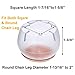 LimBridge Large Chair Leg Wood Floor Protectors, Table Feet Glides Furniture Carpet Saver, Silicone Caps Felt Pads #1, Round 1-13/16