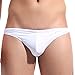 DESMIIT Men's G-String Swim Trunks Sexy Sport Shorts US X-Small White