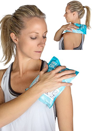 IceWraps 6” x 9” Instant Cold Breakable Ice Packs - Emergency Disposable First Aid Ice Packs (6 Pack)