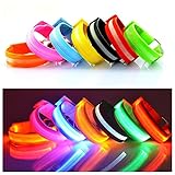 Namsan LED High Visibility Armband,Safely Flashing Armband for Walking/Running,Children Safe,Night Cycling Jogging,Outdoor Hip-Hop Performances Props Bracelet,7 Colors Available