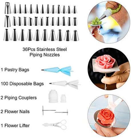 152PCS Plateau Tournant de Gâteau,Kit de Pâtisserie Plateau Tournant de Gâteau Professionnel Ustensiles Kit pour ,Seringue Patisserie, Brosse, Spatule à Glaçage pour Cuisine Décoration de Gâteaux - Cuisine A Vivre 152PCS Plateau Tournant de Gâteau,Kit de Pâtisserie Plateau Tournant de Gâteau Professionnel Ustensiles Kit pour ,Seringue Patisserie, Brosse, Spatule à Glaçage pour Cuisine Décoration de Gâteaux