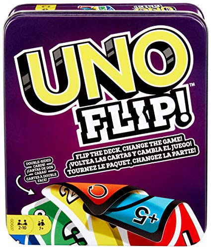 Mattel Games UNO: Flip (Tin Box) (Best New Flash Games)