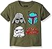 STAR WARS Little Boys Darth Vader, Boba Fett, Stormtrooper T-Shirt, Forest Green Heather, 7
