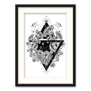 Black Paper Framed Canvas Wall Art for Living Room, Bedroom Black and White City Map Canvas Prints for Home Decoration Ready to Hanging - 23x31 inches