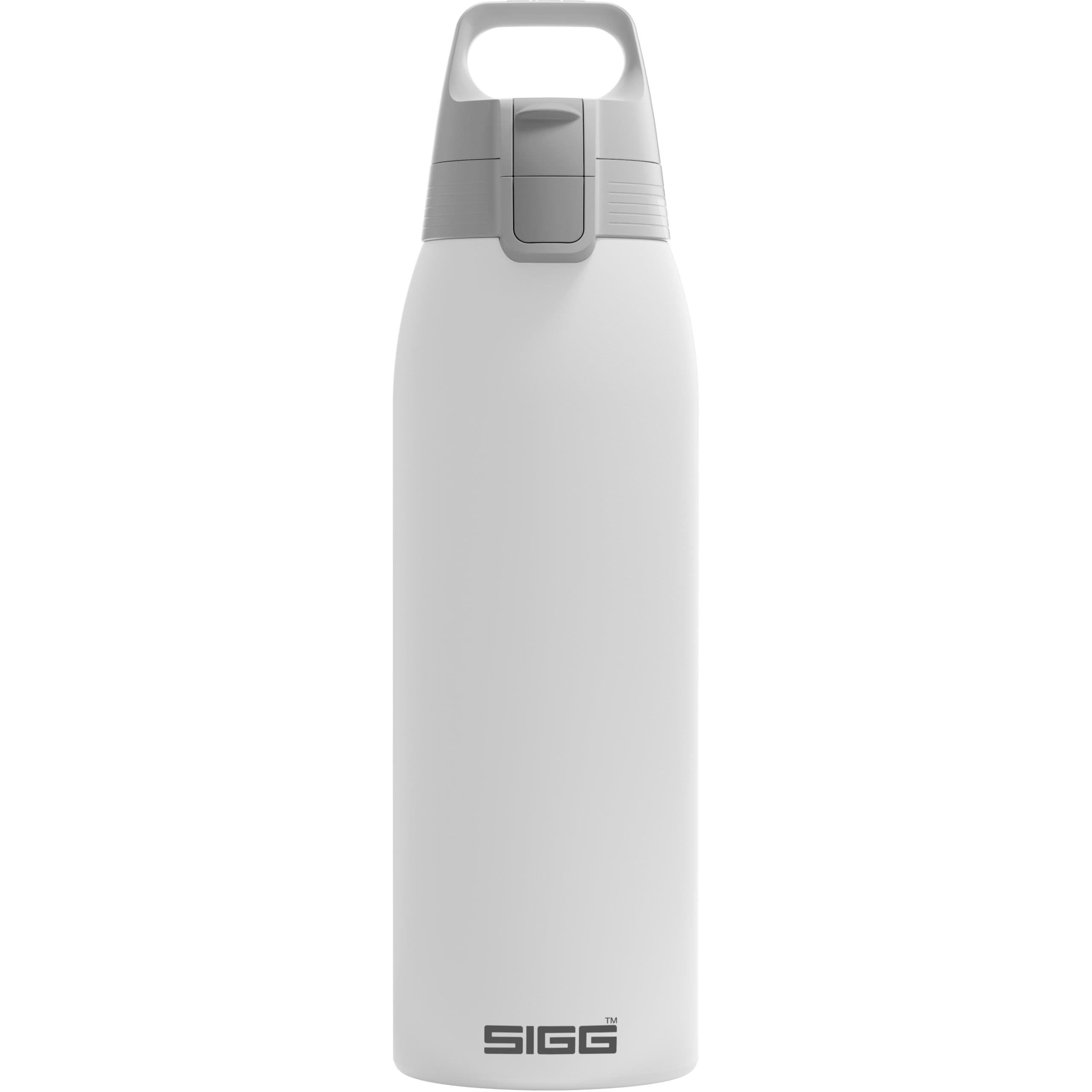 SIGG - Insulated Water Bottle - Shield Therm One White - Suitable for Carbonated Beverages - Leakproof - Dishwasher Safe - BPA Free - 90% Recycled Stainless Steel - White - 1L