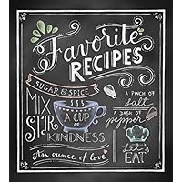 Deluxe Recipe Binder - Favorite Recipes (Chalkboard)