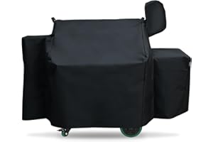Grill Cover for Green Mountain Daniel Boone Prime WiFi Grills and Green Mountain Grill Ledge Model, 600D Heavy Duty Waterproo