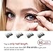 No Glue Dual Magnetic Eyelashes 0.2mm Ultra Thin Magnet Lightweight & Easy to Wear Best 3D Reusable Lashes Extensions (2 pairs with Tweezers) (black2)